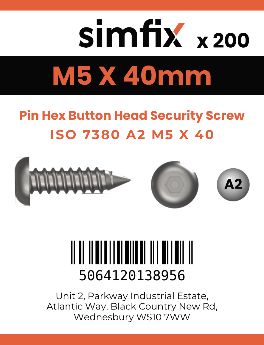 Simfix product label - 7380A205040PIN-T