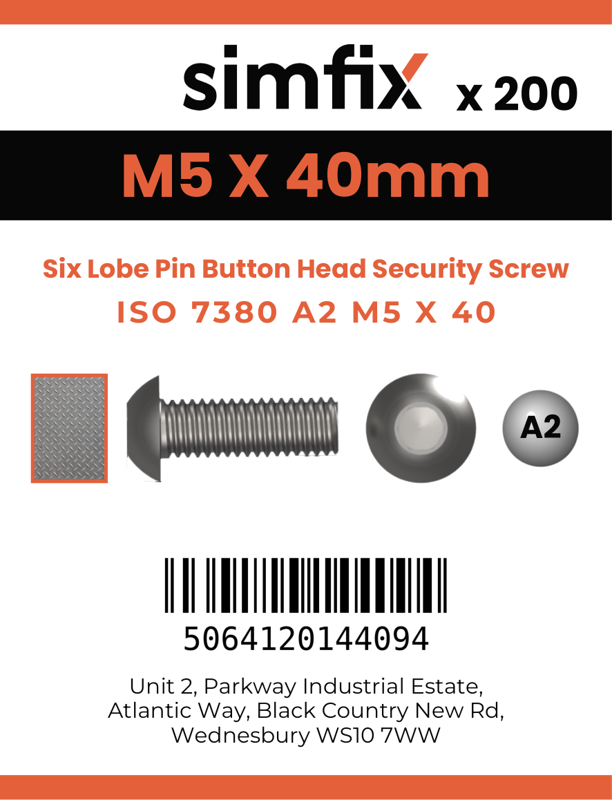 Simfix product label - 7380A205040TPIN-T
