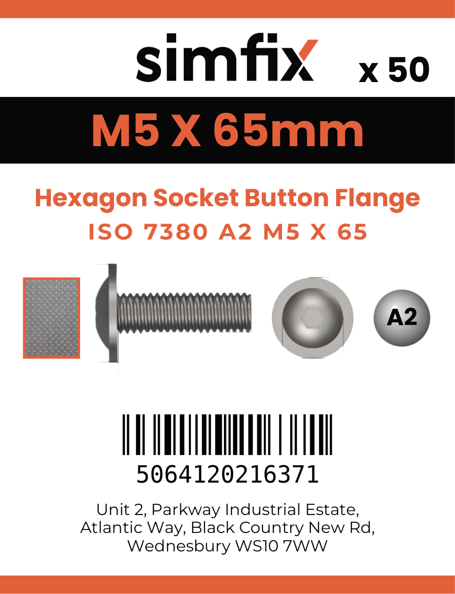 Simfix product label - 7380A205065F-T