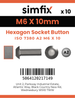 Simfix product label - 7380A206010-D