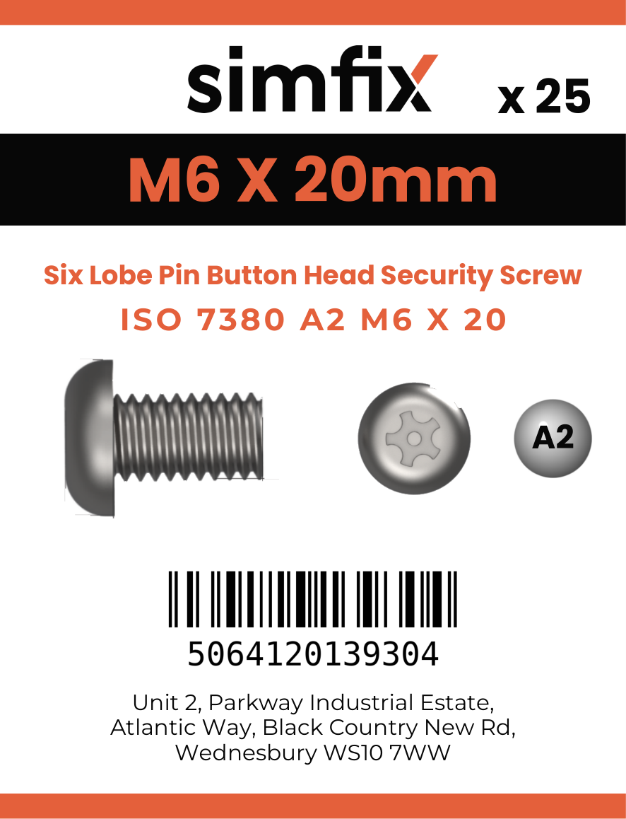 Simfix product label - 7380A206020TPIN-D