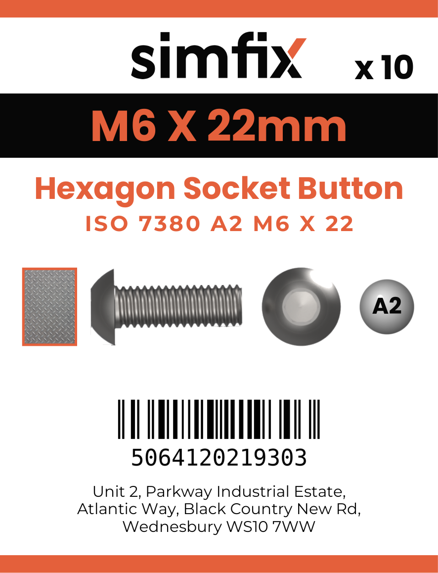 Simfix product label - 7380A206022-D