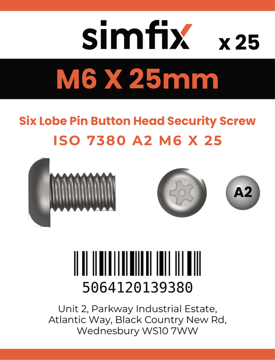 Simfix product label - 7380A206025TPIN-D
