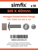 Simfix product label - 7380A206040F-D