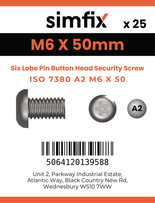 Simfix product label - 7380A206050TPIN-D