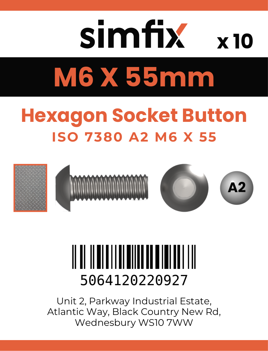 Simfix product label - 7380A206055-D