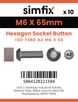 Simfix product label - 7380A206065-D