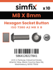 Simfix product label - 7380A208008-D