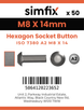 Simfix product label - 7380A208014-T