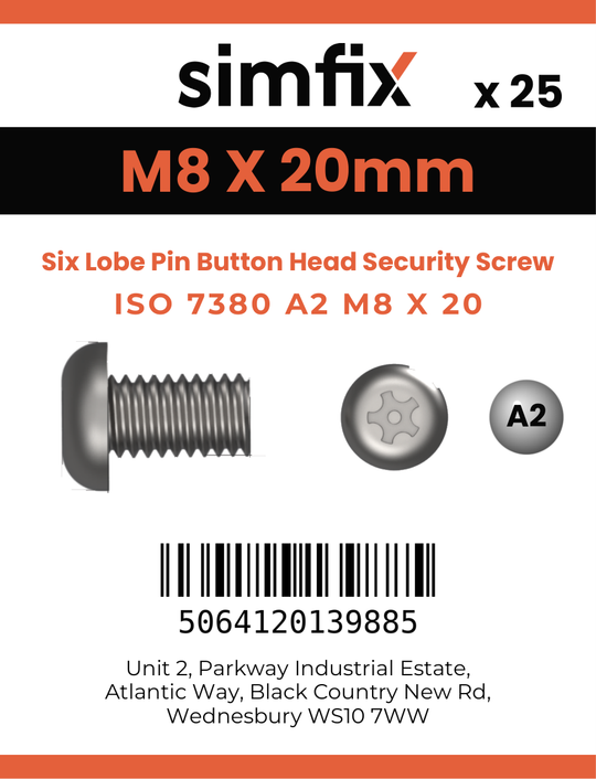Simfix product label - 7380A208020TPIN-D