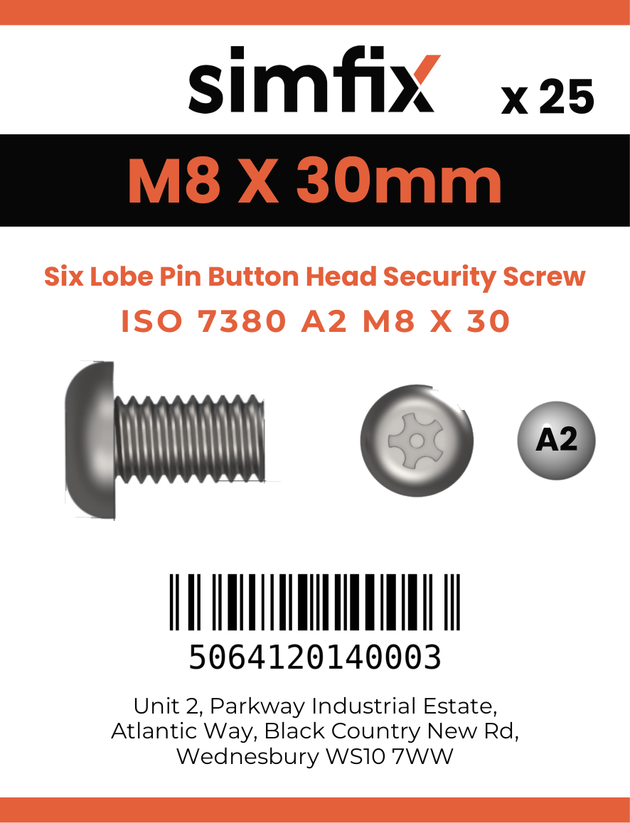 Simfix product label - 7380A208030TPIN-D