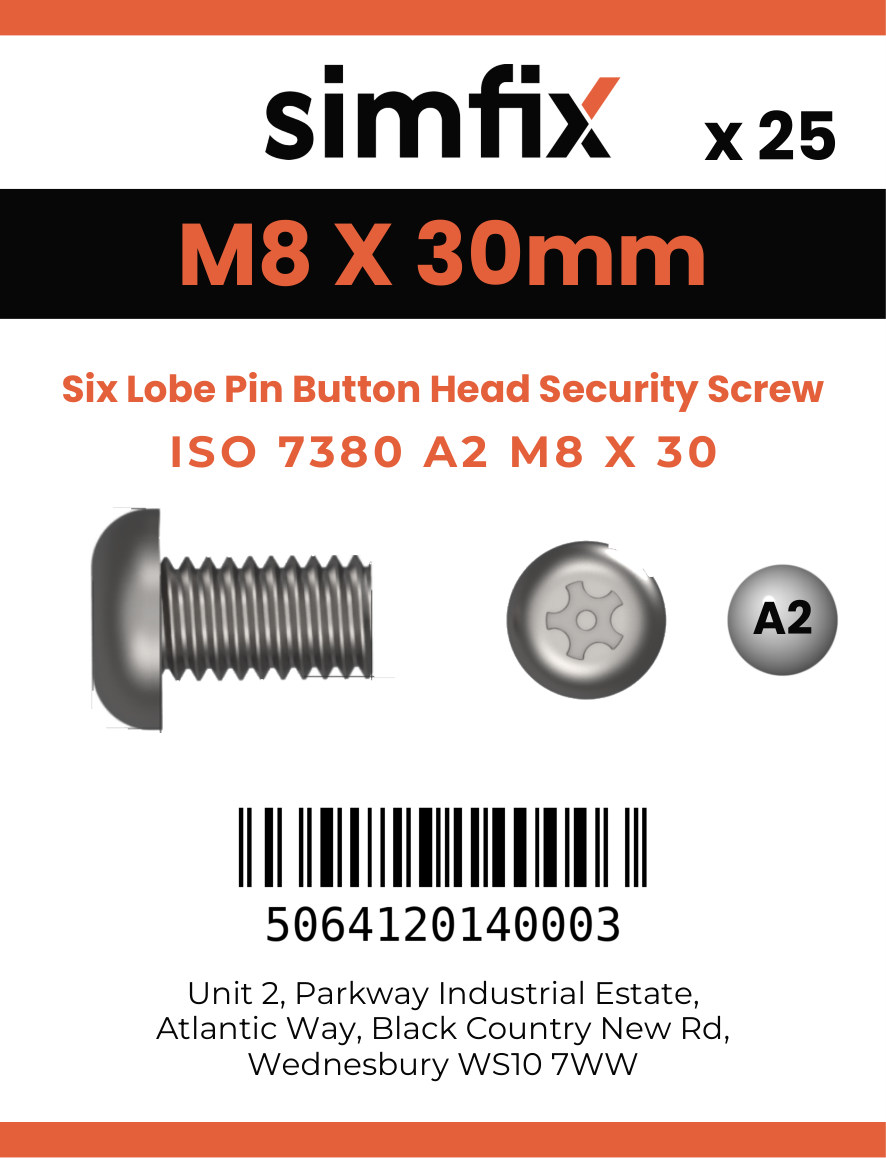 Simfix product label - 7380A208030TPIN-D