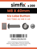 Simfix product label - 7380A208040T-T