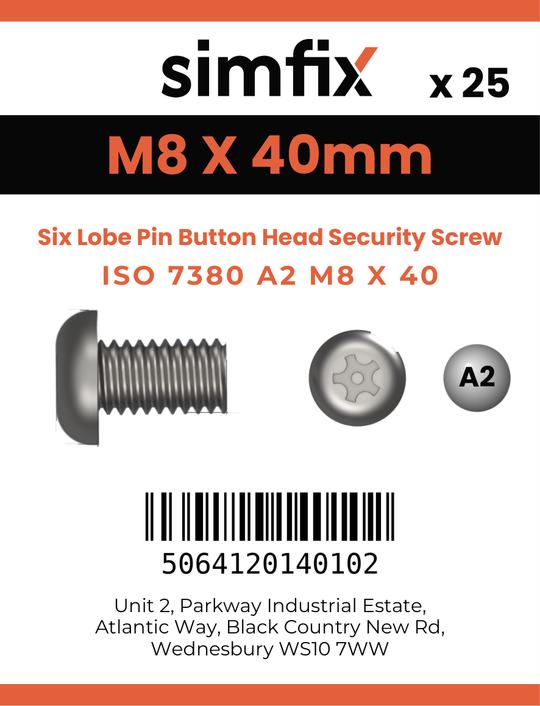 Simfix product label - 7380A208040TPIN-D
