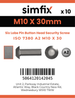 Simfix product label - 7380A210030T50PIN-D
