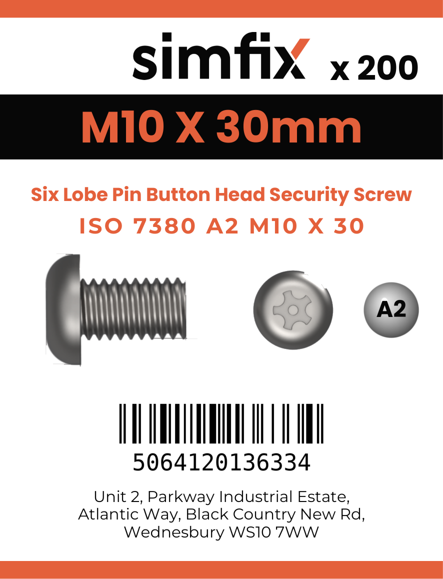 Simfix product label - 7380A210030TPIN-T
