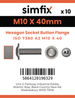 Simfix product label - 7380A210040F-D