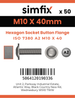 Simfix product label - 7380A210040F-T