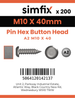 Simfix product label - 7380A210040PIN-T