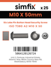Simfix product label - 7380A210050TPIN-D