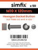 Simfix product label - 7380A210120-T