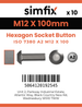 Simfix product label - 7380A212100-D