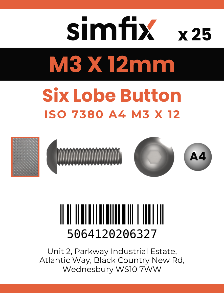 Simfix product label - 7380A403012T-D