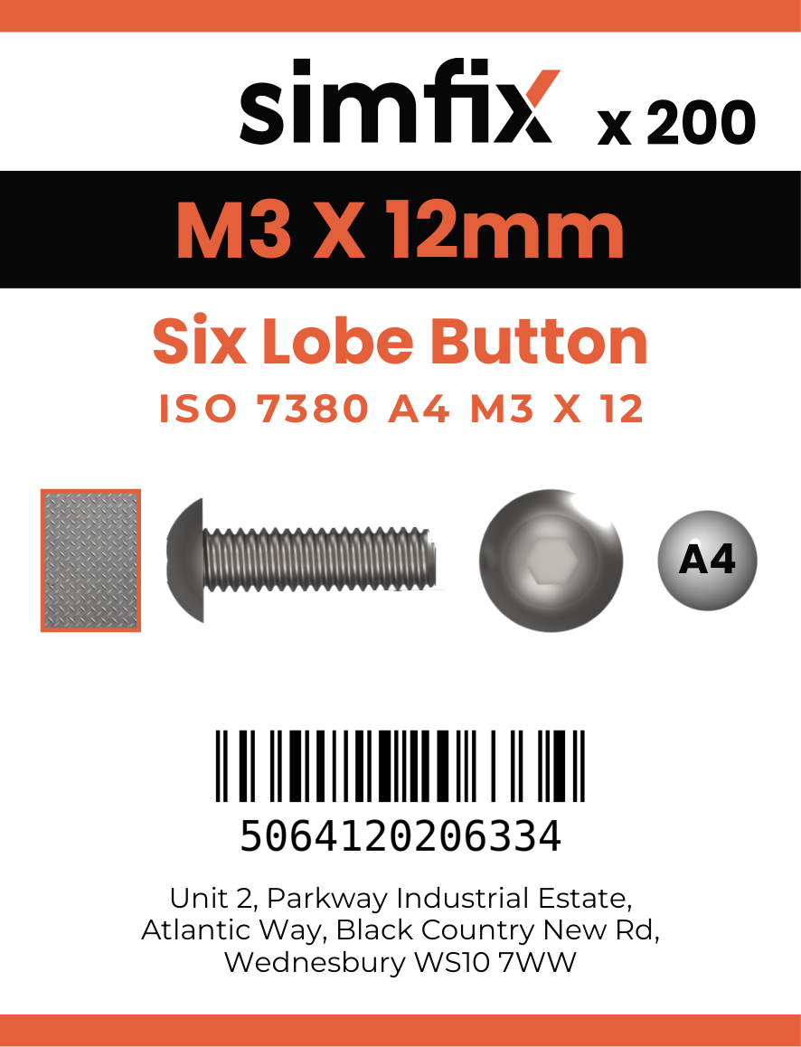 Simfix product label - 7380A403012T-T