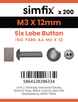 Simfix product label - 7380A403012T-T