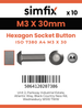 Simfix product label - 7380A403030-D