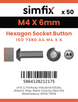 Simfix product label - 7380A404006-T