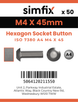 Simfix product label - 7380A404045-T
