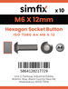 Simfix product label - 7380A406012-D