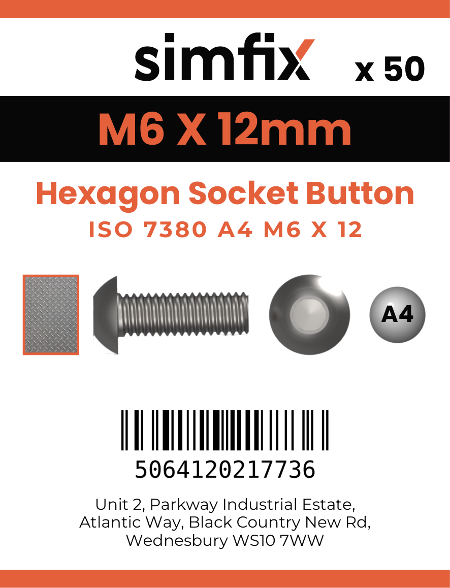 Simfix product label - 7380A406012-T