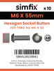 Simfix product label - 7380A406055-D