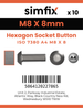 Simfix product label - 7380A408008-D