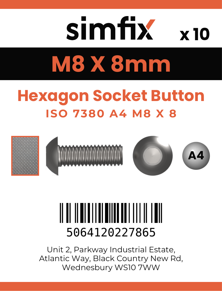 Simfix product label - 7380A408008-D