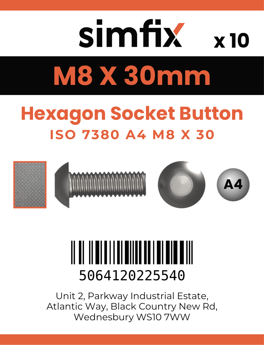 Simfix product label - 7380A408030-D