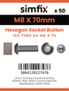 Simfix product label - 7380A408070-T