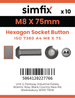 Simfix product label - 7380A408075-D