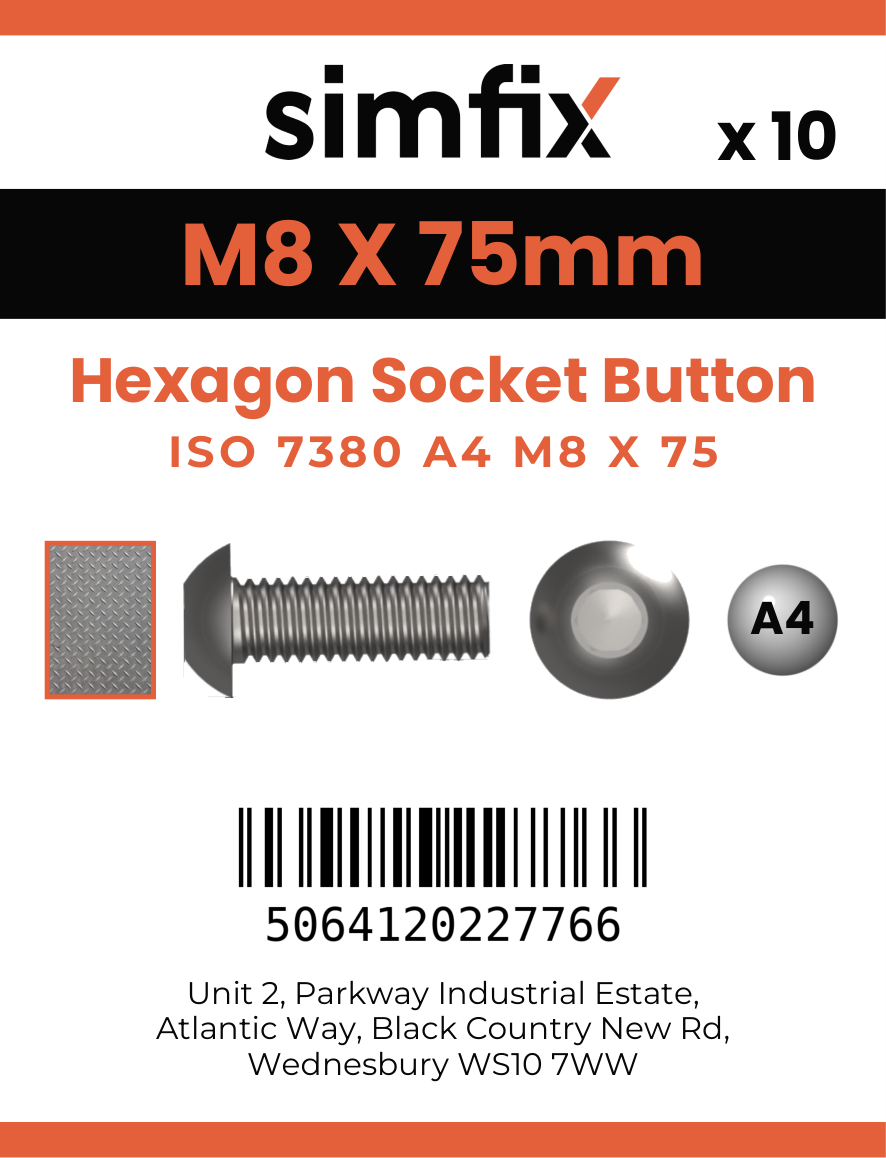 Simfix product label - 7380A408075-D