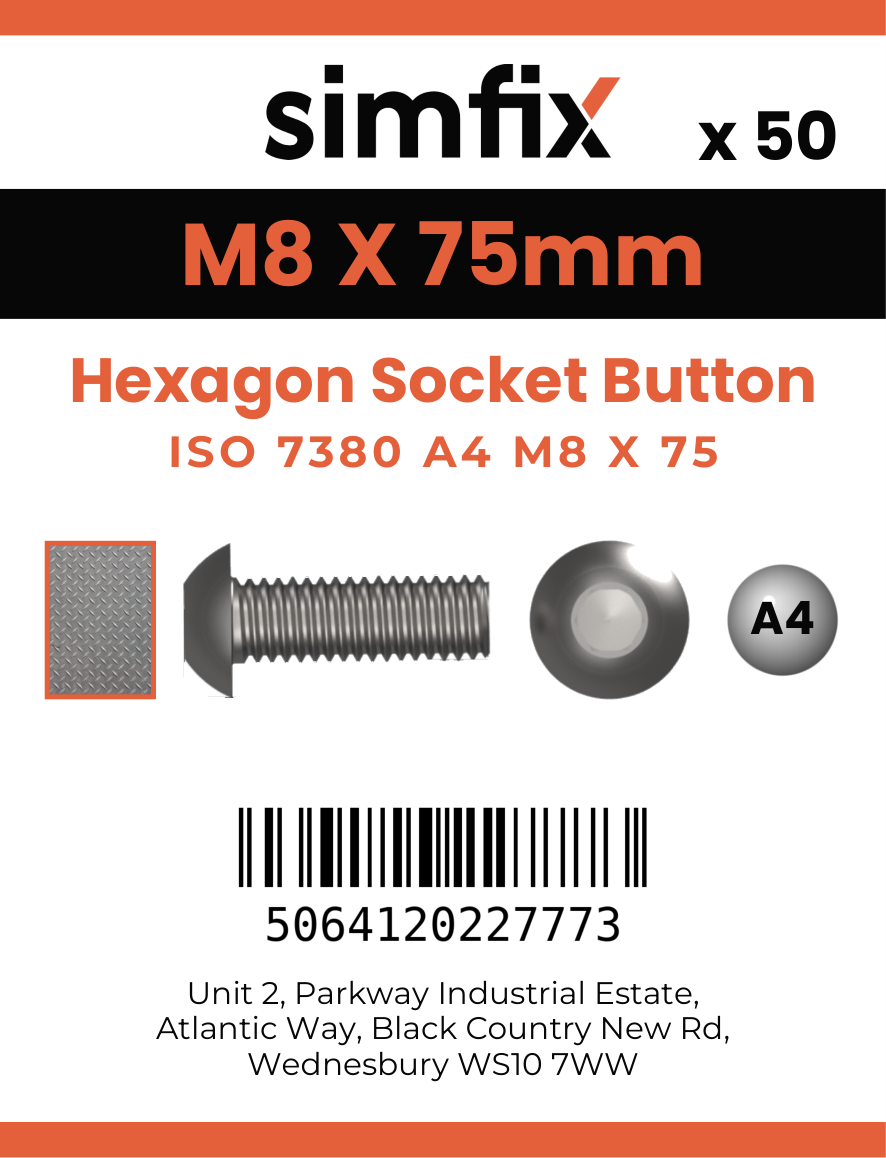 Simfix product label - 7380A408075-T