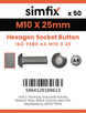 Simfix product label - 7380A410025-T