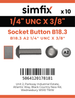 Simfix product label - 7380UA214010-D