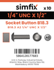 Simfix product label - 7380UA214013-D