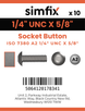 Simfix product label - 7380UA214016-D