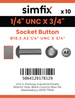 Simfix product label - 7380UA214019-D