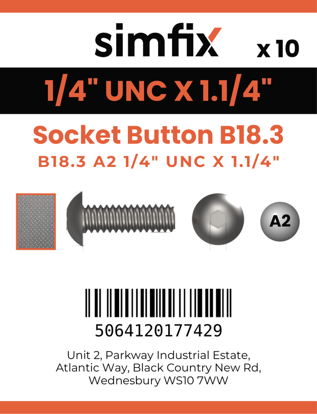 Simfix product label - 7380UA214032-D