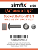 Simfix product label - 7380UA214038-T