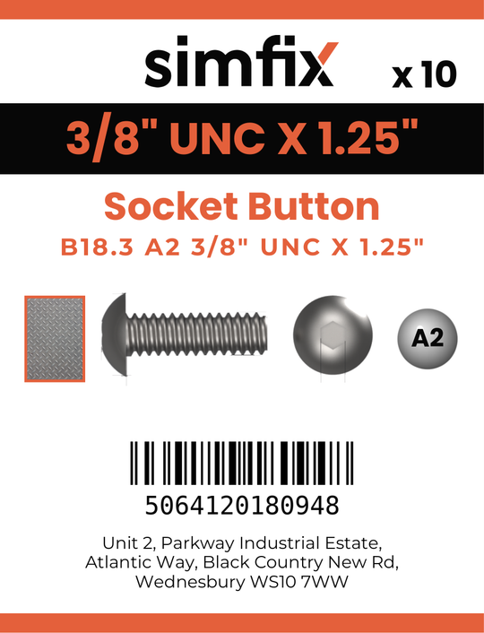 Simfix product label - 7380UA238032-D